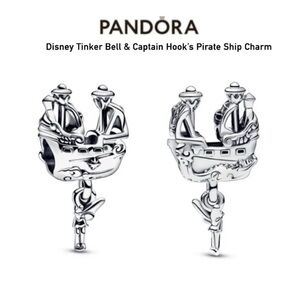 PANDORA Disney Tinker Bell & Captain Hook’s Pirate Ship Charm